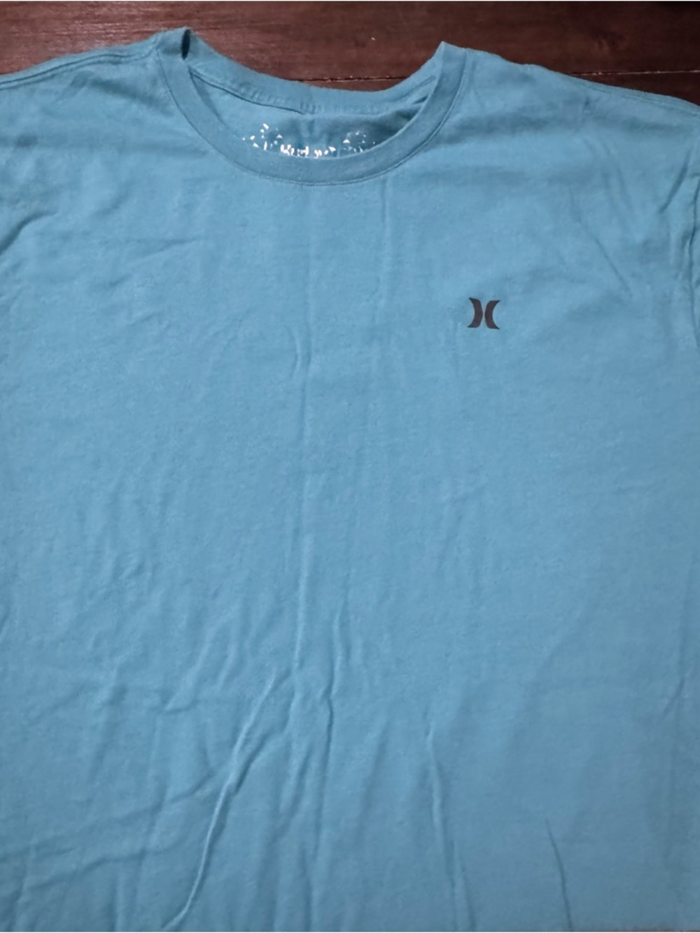 Hurley Men's Sky Blue Crew Neck Short Sleeve Tee